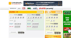 Desktop Screenshot of lottoaktuell.de