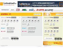 Tablet Screenshot of lottoaktuell.de